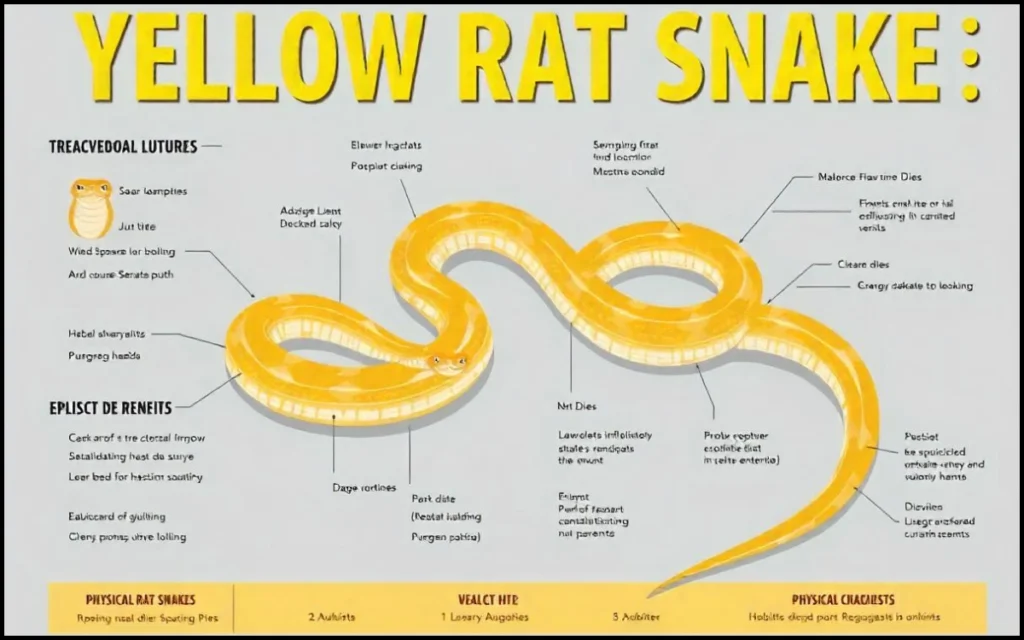 Yellow Rat Snake Habitat, Traits, Behavior, and Diet